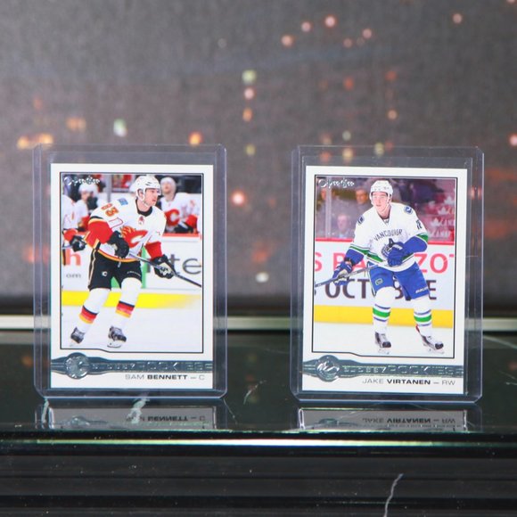 O-Pee-Chee Glossy Rookies Sam Bennett, Jake Virtanen & Ehlers Hockey Cards - Picture 3 of 6